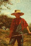 Winslow Homer Haymaking oil on canvas